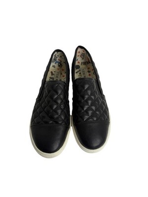 Steve Madden JZaander  Girls Size 4 Black Leather Slip One