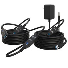 100FT USB 3.0 Active Extension Cable, USB 3.0 Extension Cord A-Male to A-Female