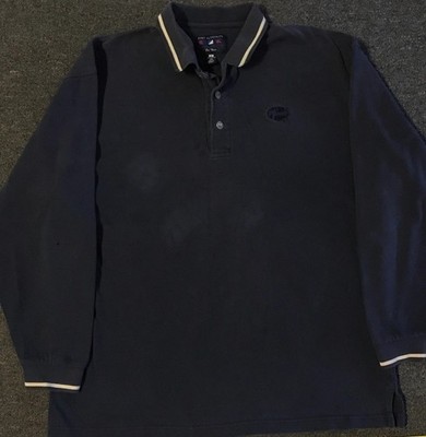 Vtg 90s Pfizer Faded Distress Polo Shirt L Pharmacy Doctor Vaccine Corona Grunge