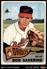1965 Topps #427 Bob Saverine Orioles 2 - GOOD