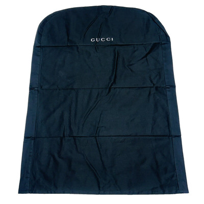 NEW Gucci Garment Bag Clothing Storage Black Fabric White Logo Lettering 42''x31''