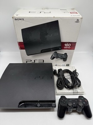 Sony PlayStation 3 PS3 Slim Konsole 160GB OVP + Controller Kabel