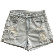 American Eagle Mom Short Distressed Denim Shorts 4
