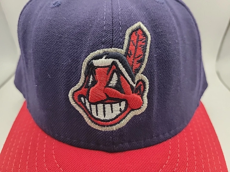 Cleveland Indians Hat Cap Fitted 7 1/8 New Era 59Fifty Men MLB Baseball Mens - Image 2 of 4