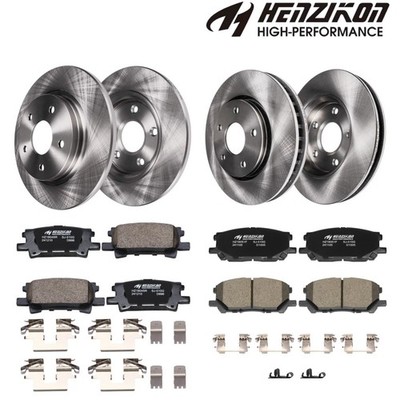 Lexus RX330 RX350 RX400h Toyota Highlander Front Rear Rotors & Brake Pads