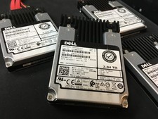 *LOT OF 4* DELL 3.84TB 2.5" 12G SAS SSD PX05SRB384Y DP/N 0XCRDV *77/78% HEALTH