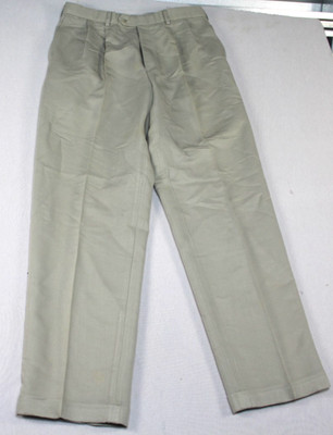 Perry Ellis Portfolio Beige Dress Pants Slacks Casual Size 34X32