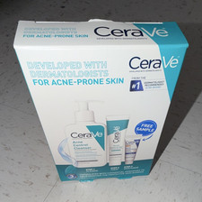 CeraVe Acne Control 3-Step Set Cleanser Treatment Moisturizer SPF 50 Face
