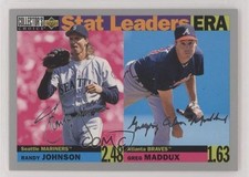 1996 Collector's Choice Silver Foil Signature Randy Johnson Greg Maddux HOF 1z4