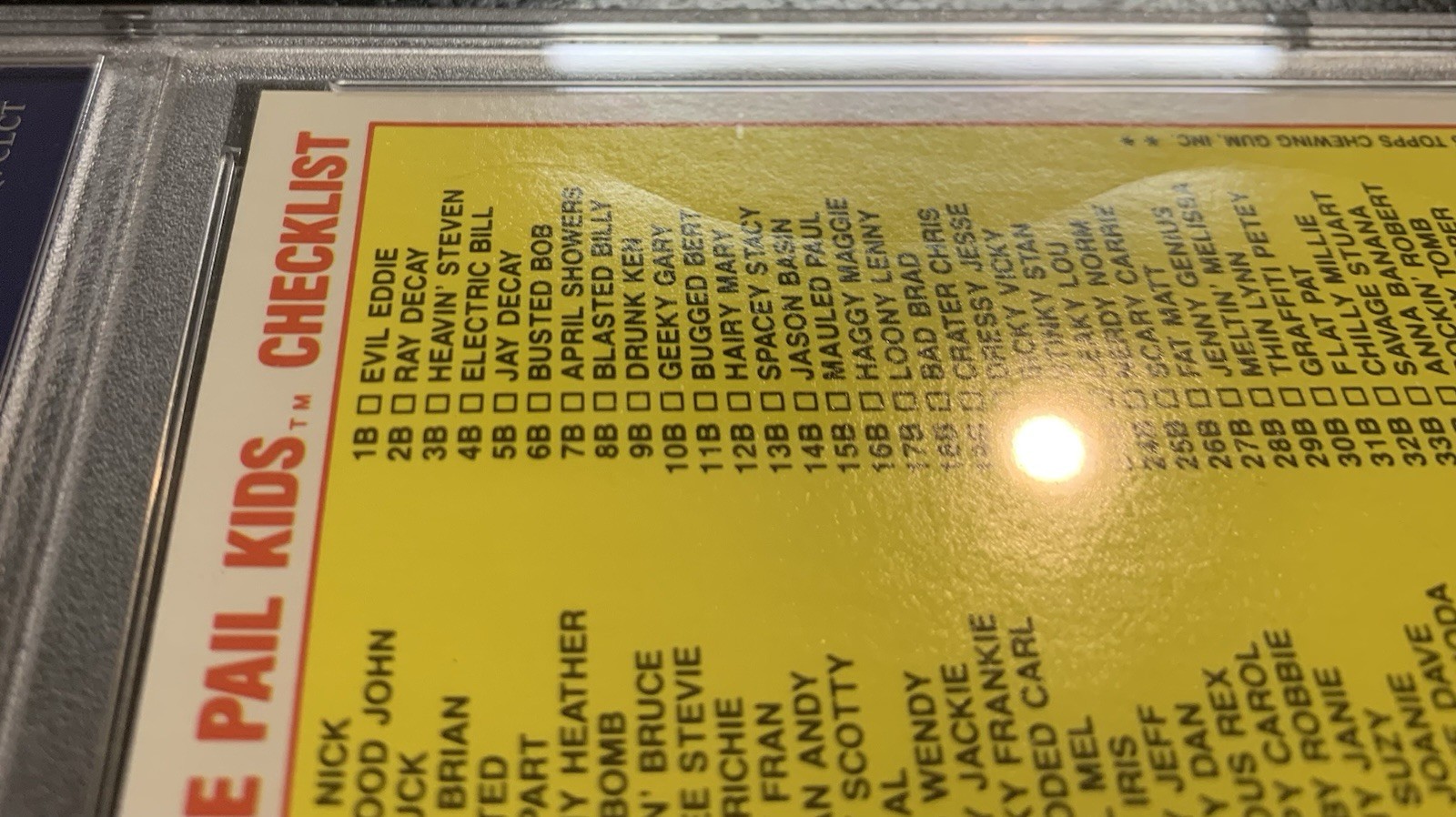 1985 Garbage Pail Kids OS1 Dead Ted 5a PSA 10 GEM MINT-RARE GLOSSY CL CARD!! TWT view 6