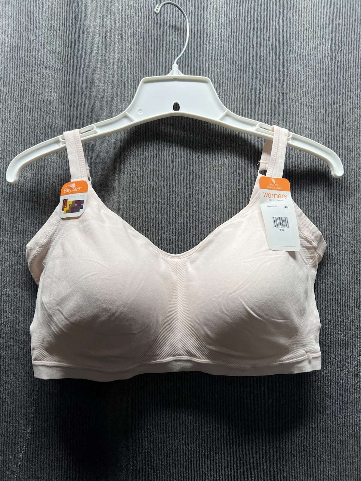 WARNERS Blissful Benefits Bra Woman’s Size 3XL Wirefree Lightly Padded Pink