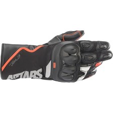 Alpinestars SP-365 Drystar Motorcycle Gloves Black Red Fluo White