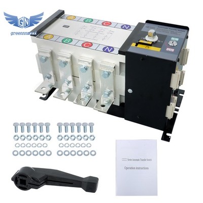 ATS 630A 4 Poles 110V 220V Grid to AC Generator Automatic Transfer Switch