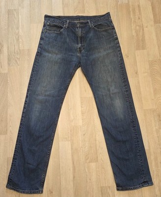 Levis 505 Jeans W36 L34 Herren Blau Straight Fit