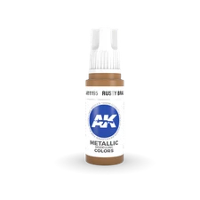 AK Interactive 3rd Gen Acrylics 17ml - Rusty Brass - Scenery Diorama Wargaming W