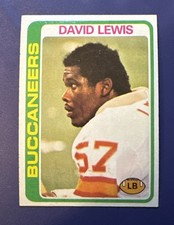 1978 TOPPS FOOTBALL #484 DAVID LEWIS TAMPA BAY BUCCANEERS LB  *FREE SHIPPING*