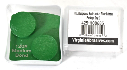 Virginia Abrasives Double Dot MED Bond 120 extra feine Schleifer 3er Pack grün - Bild 1 von 4