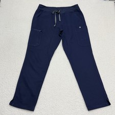 FIGS Mens Technical Collection Navy Blue Cargo Scrub Pants W22SW2023 Size L