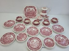 5 Pers. Keramik Kaffee-Set Copeland Spodes Tower England Kanne Landhaus #263018