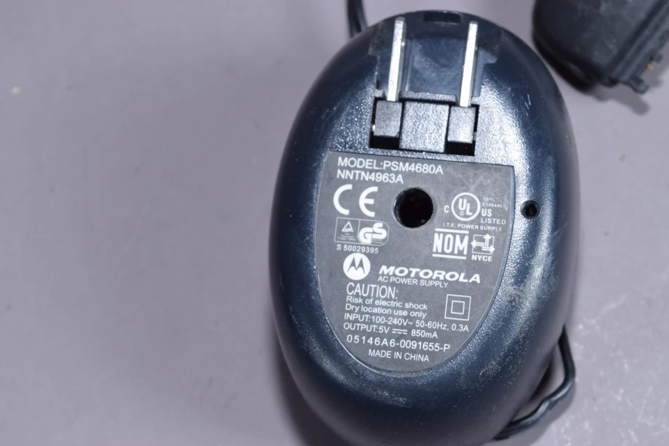 Подлинное настенное зарядное устройство PSM4680A Motorola оригинальное дорожное для телефона Nextel i730 i930 - Изображение 3 из 4