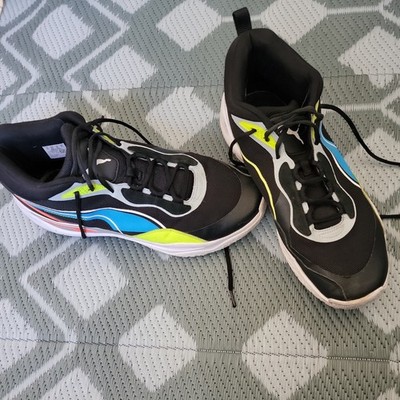 Men's Puma Playmaker Pro Sneaker Jet Black Lime Squeese 13