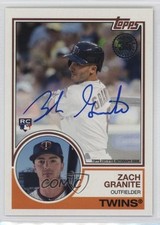 2018 Topps 1983 Topps Design Auto Zack Granite #83A-ZG Auto r9d