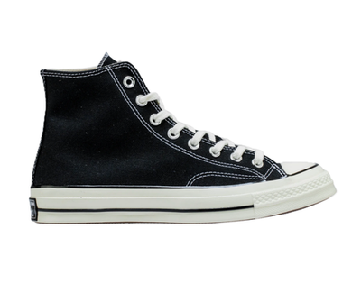 Converse Unisex Chuck 70 Vintage Canvas High Top Shoes Black Egret