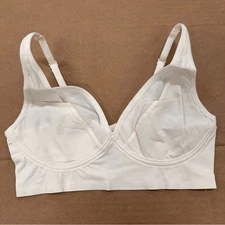 New Ruby Ribbon Second Skin Sheer Demiette Bra Creme Cream 28