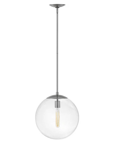 Hinkley Lighting 3744 Warby 1 Light 14"W Pendant - Heritage Brass / Frosted - Picture 2 of 12