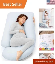 57 Inch U-Shaped Body Pillow - Exceptional Comfort for Restful Sleep