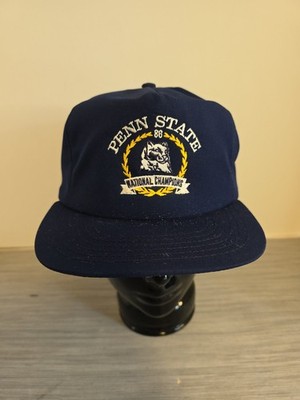 VTG Penn State 1986 National Champions Trucker Hat Nittany Lions Blue DeLong.USA