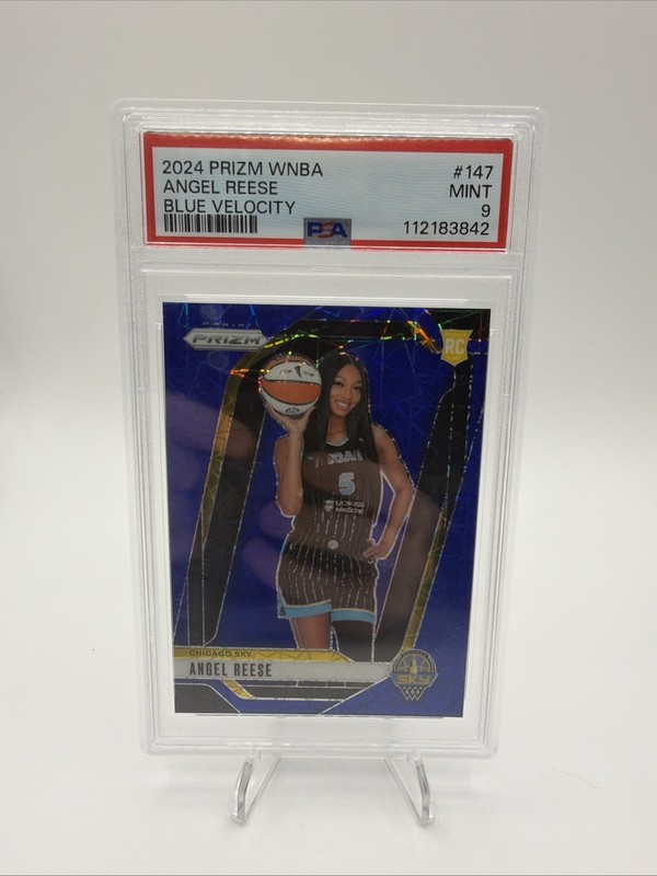 2024 PANINI PRIZM WNBA BLUE VELOCITY #147 ANGEL REESE ROOKIE RC PSA 9 MINT