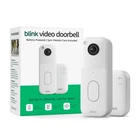Blink Video Doorbell System with Head-to-Toe HD View Sync Module Core, White NEW