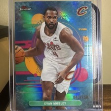2026 Topps Finest - Evan Mobley Sky Blue Refractor - #153 /250 - NBA Cavaliers