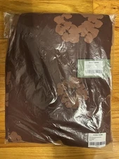 Brand New Denim Tears Mono Cotton Wreath Brown Sweatpants Size XL