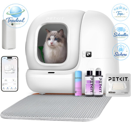 Katzentoilette Selbstreinigend 76L Automatisch mit App-Steuerung