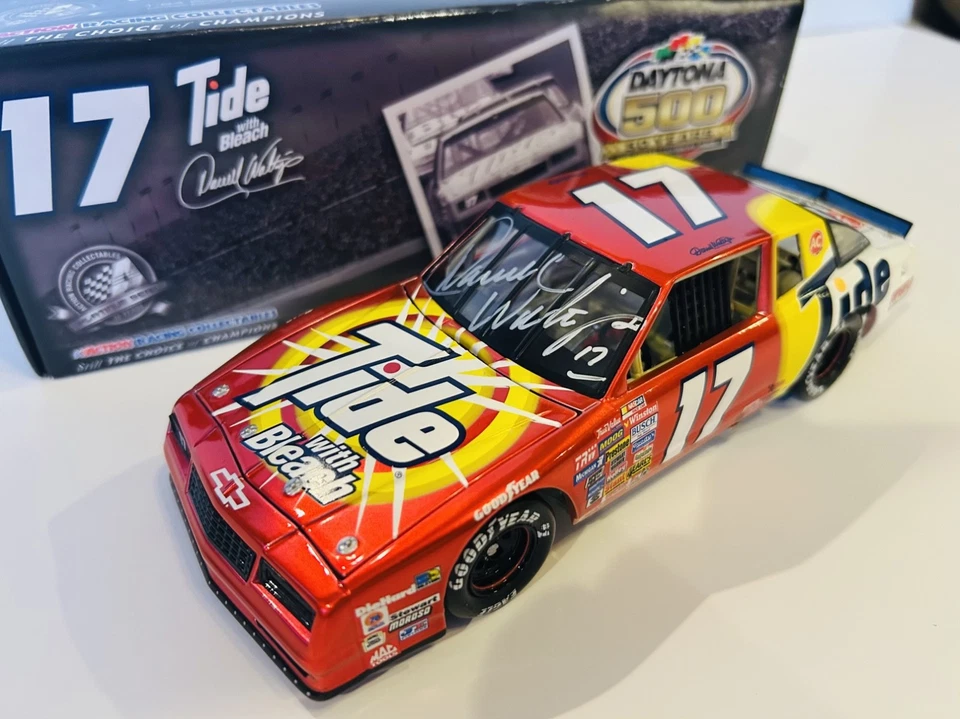 DARRELL WALTRIP firmado #17 1989 Daytona 500 ganador 1:24 acción diecast ¡1 de 504! Foto 3 de 4