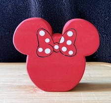 Minnie Mouse Wooden Magnet or Stand Up Shaped Minnie Ears