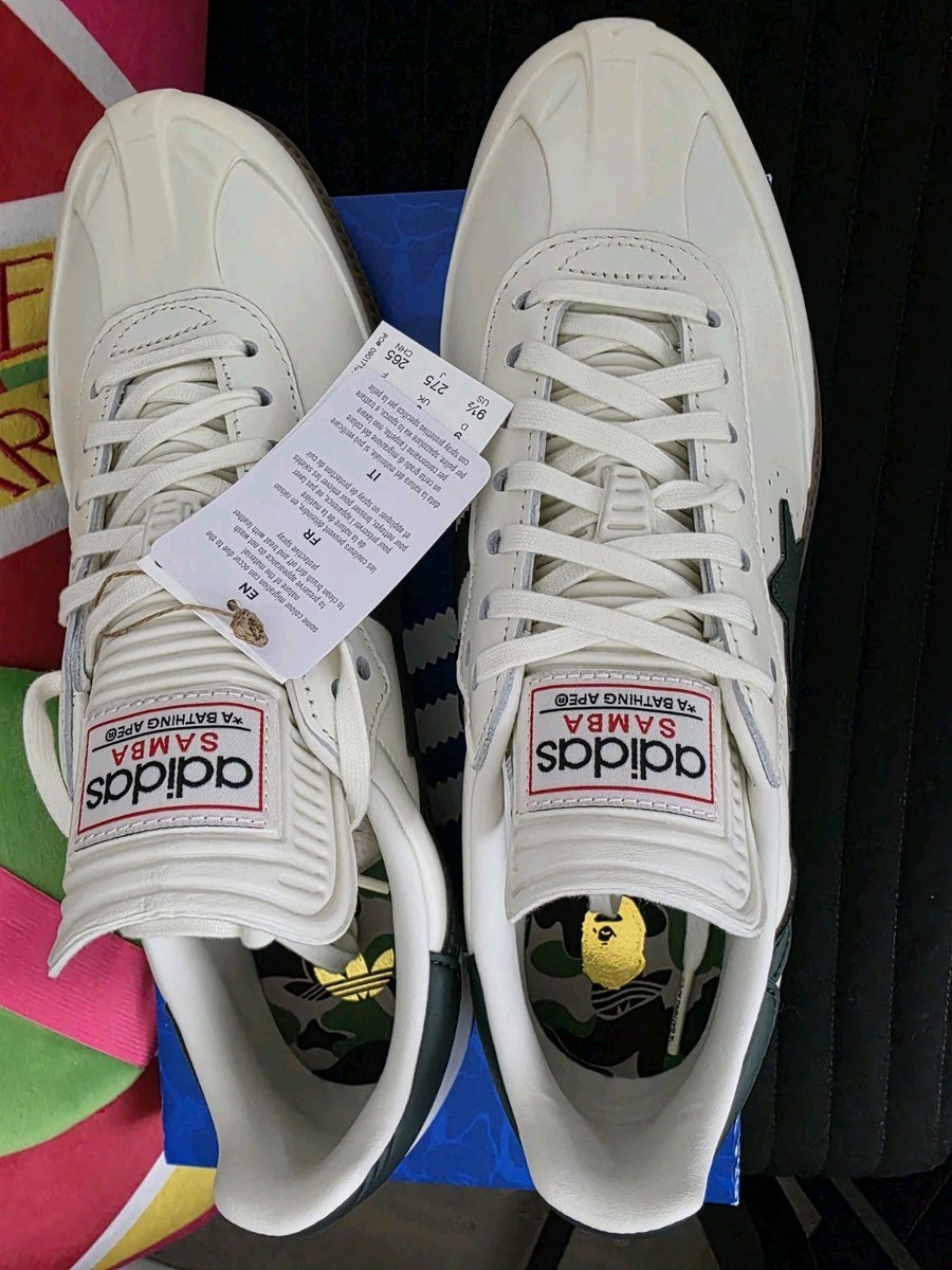 adidas Samba Bape World Cup Pack White Forest KJ8852 Men New Sz