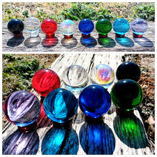 8 color crystal ball set K9 50mm/80mm crystal Spheres with Stands Meditation