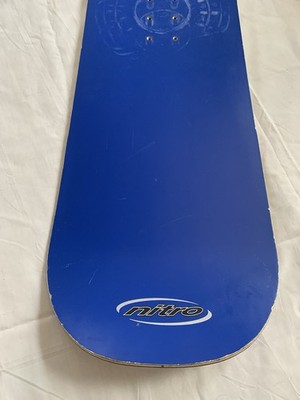 Nice Vintage 90s Nitro Flux 6 160cm Snowboard 1990s Blue Freestyle