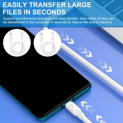Super Fast Charging Cable Data Sync Line 120W Power Cord USB to USB 5Pin/Type C