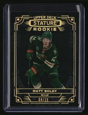 2022-23 Upper Deck Stature Matt Boldy Black #/15