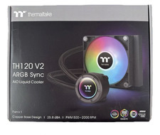 Thermaltake TH120 V2 120mm AIO Liquid CPU Cooler ARGB Sync Black