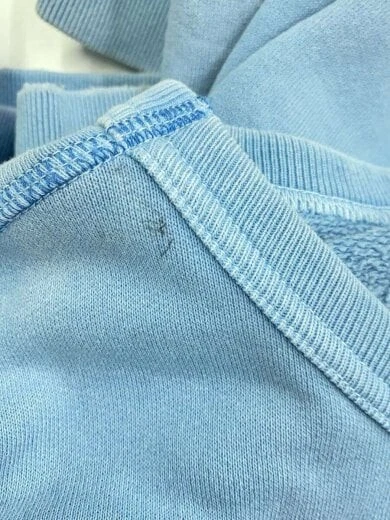 Felpa girocollo Maison Margiela 23SS Linea spalle scoperte S50GU0207 L BLU 