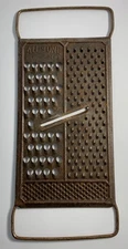 All In One Hand Held Tin Steel Grater Cheese Slicer Zester VINTAGE DECOR