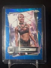 2025 Topps Chrome WWE Cora Jade Blue Refractor 48/150