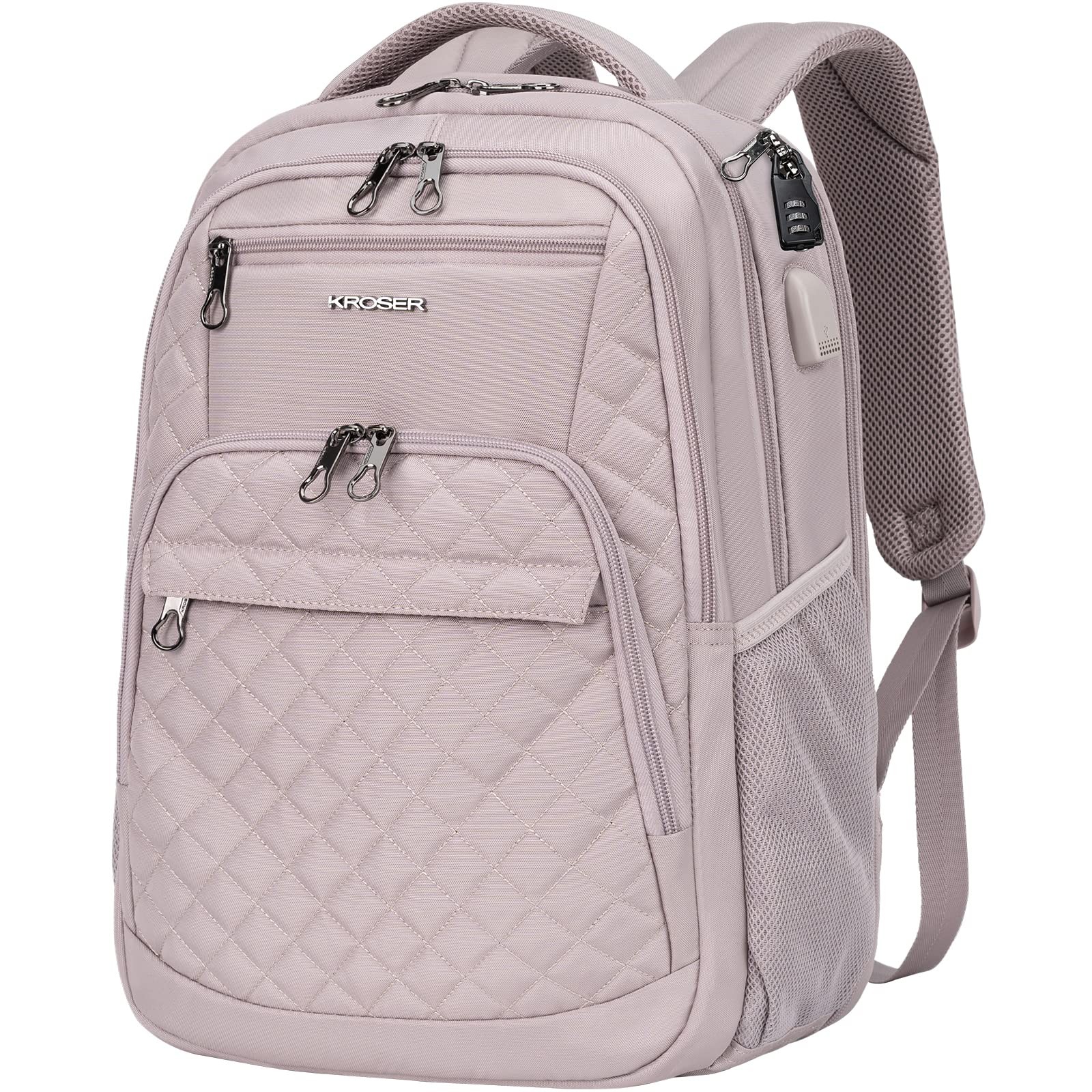 17in Water-Resistant Travel Laptop Backpack Spacious Daypack for Work & Commute