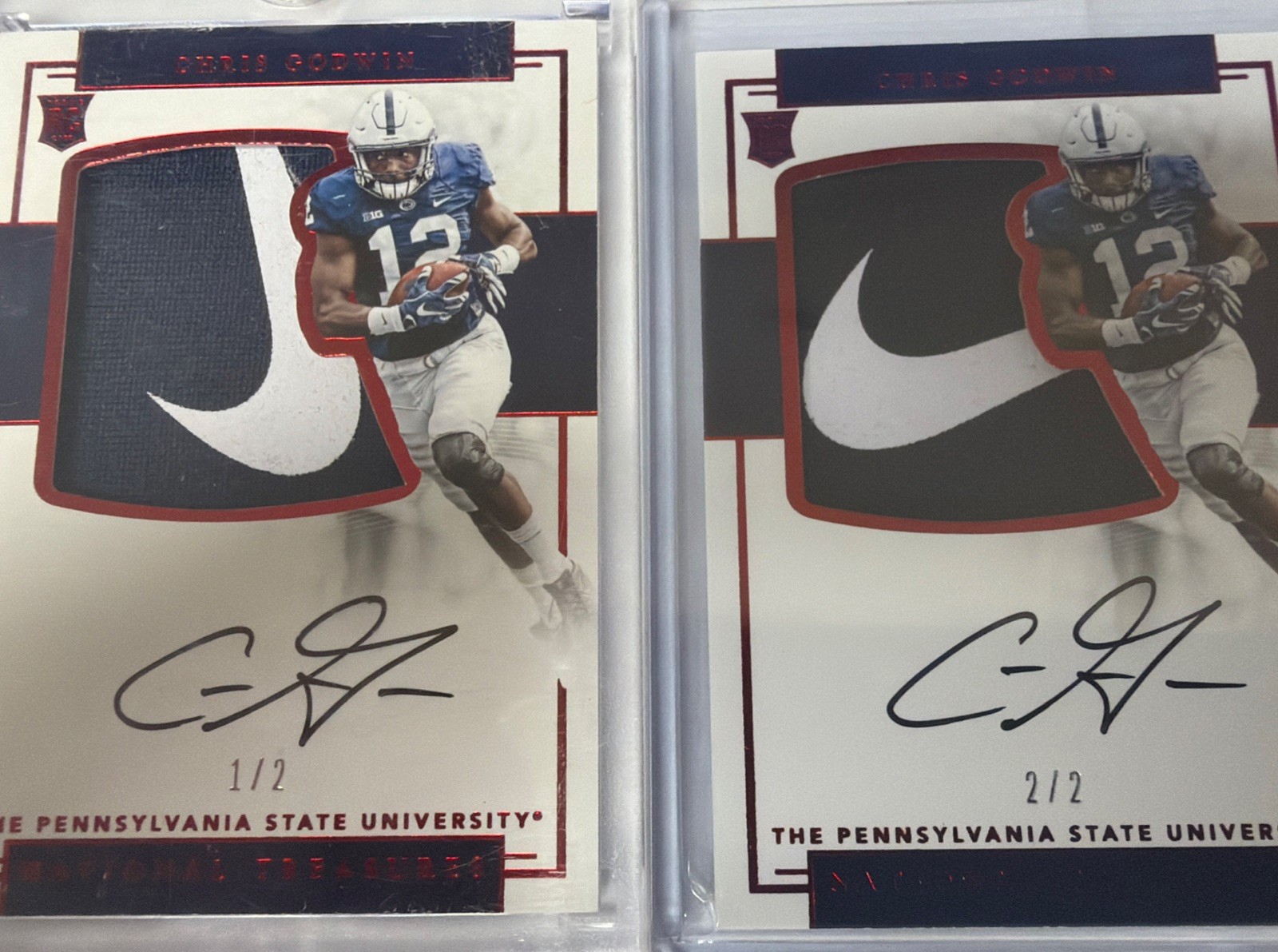 2017 National Treasures Collegiate Chris Godwin Rc Autos 1/1 and 1/2 !!! view 1