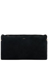 Toteme - Women - Scoop suede clutch - Black